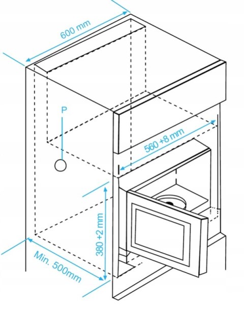 KUCHENKA MIKROFALOWA DO ZABUDOWY BEKO MGB 25333BG