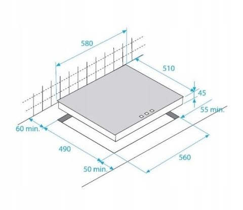 PŁYTA INDUKCYJNA BEKO HII 64405 AT 60CM ZAB CZARNA