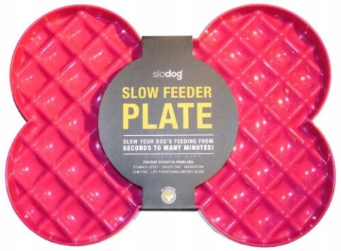 MATA SLODOG SLOW FEEDER PLATE MISKA SPOWALNIAJĄCA RÓŻOWA