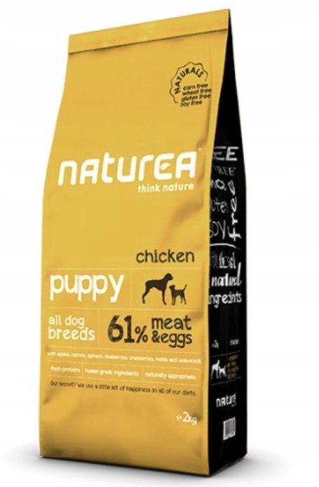 NATUREA NATURALS PUPPY KURCZAK 2KG KARMA DLA PSA