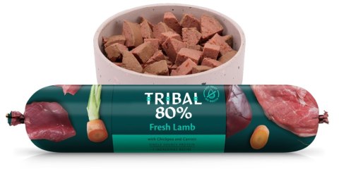 TRIBAL 80% ŚWIEŻA JAGNIĘCINA BEZZBOŻOWA PIES 3X750G