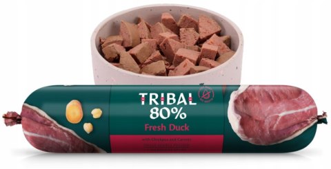 TRIBAL 80% ŚWIEŻA KACZKA BEZZBOŻOWA PIES 3 x 750G