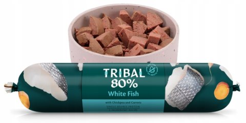 TRIBAL 80% ŚWIEŻE BIAŁE RYBY BEZZBOŻOWA PIES 3X750G