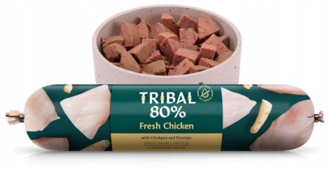 TRIBAL 80% ŚWIEŻY KURCZAK BEZZBOŻOWA PIES 3 x 750G