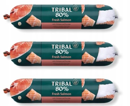 TRIBAL 80% ŚWIEŻY ŁOSOŚ BEZZBOŻOWA PIES 3 X 750G