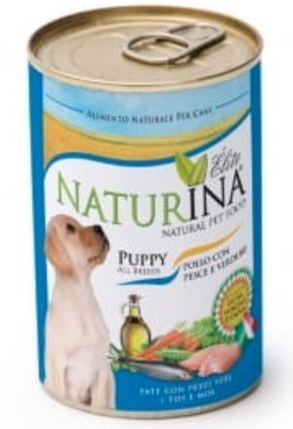 NATURINA ELITE WET PUPPY 4x 400G KURCZAK RYBA PIES