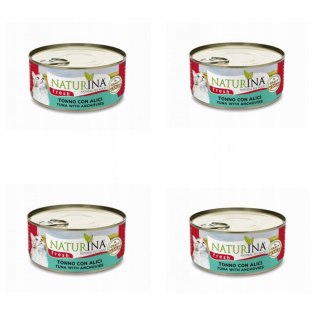 NATURINA FRESH 4x70G TUŃCZYK Z ANCHOIS W SOSIE KOT