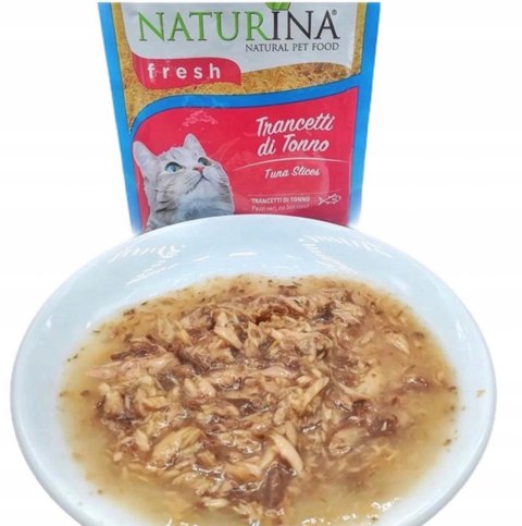 NATURINA FRESH 4x 80G KAWAŁKI TUŃCZYKA W SOSIE KOT