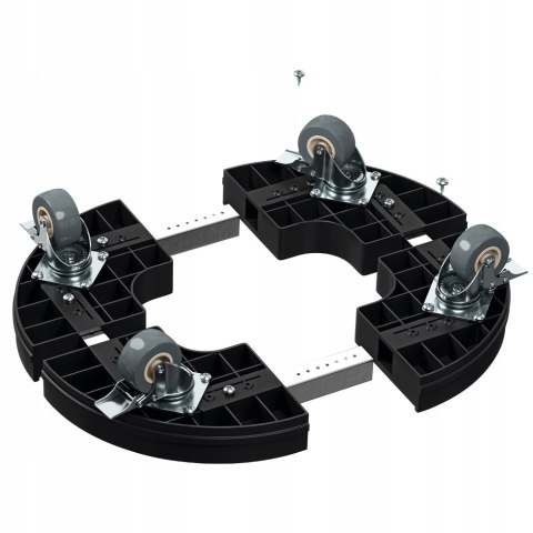 PLATFORMA PODSTAWA POD DONICE KÓŁKA 250KG QVANT BK