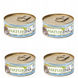 NATURINA KARMA ELITE WET TUŃCZYK BIAŁA RYBA 4x70g KOT