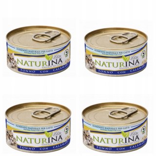 NATURINA KARMA ELITE WET TUŃCZYK KALMARY 4x70G KOT