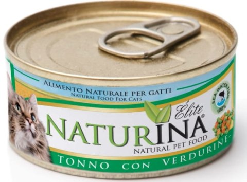 NATURINA ELITE WET CAT TUŃCZYK Z WARZYWAMI 4x70g KOT