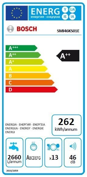 ZMYWARKA DO ZABUDOWY BOSCH SMI46KS01E