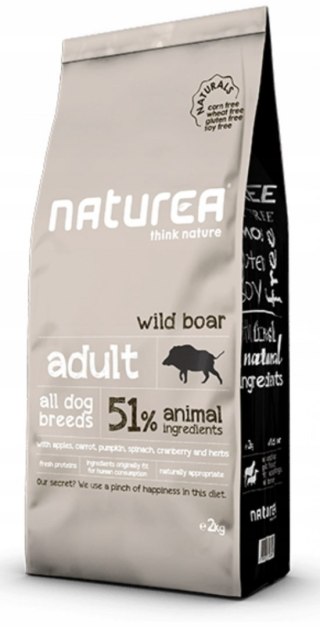 NATUREA NATURALS ADULT DZIK 2KG KARMA DLA PSA