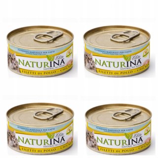 NATURINA KARMA ELITE WET FILET KURCZAK 4x70G KOT