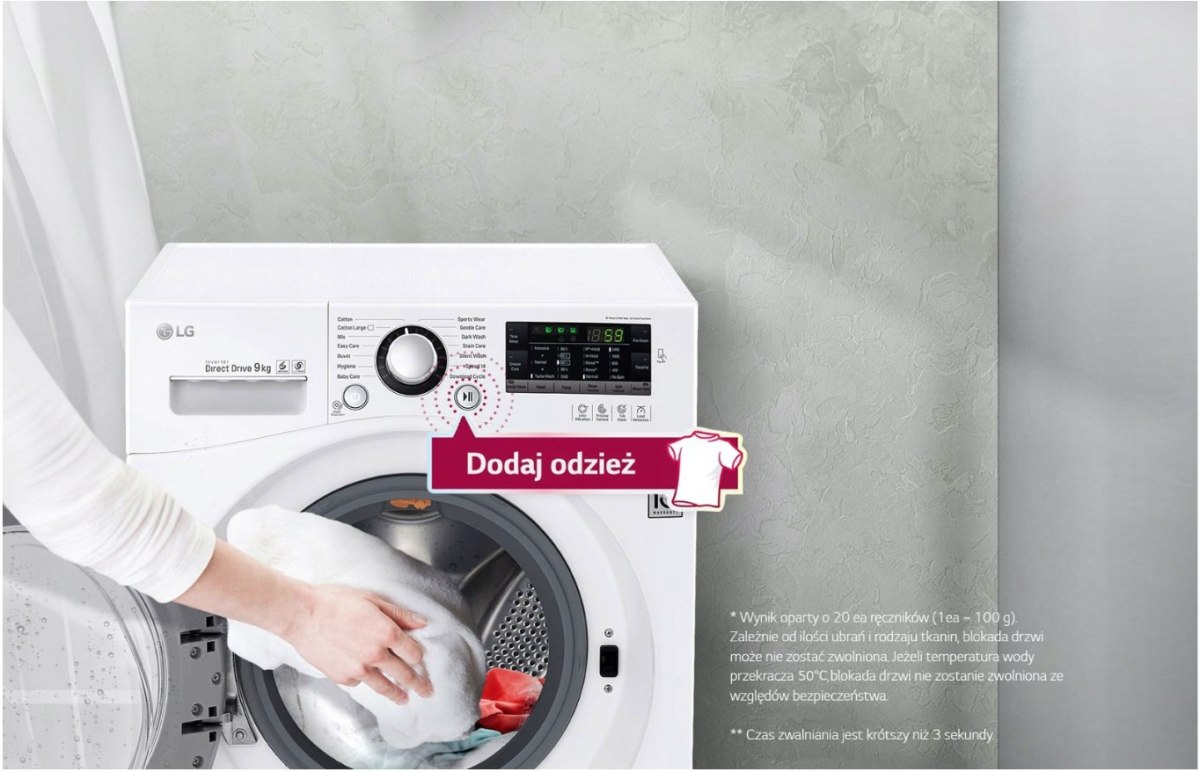 PRALKA WOLNOSTOJĄCA LG F0J5QN3W 7KG PRALKA WOLNOSTOJĄCA LG F0J5QN3W 7KG