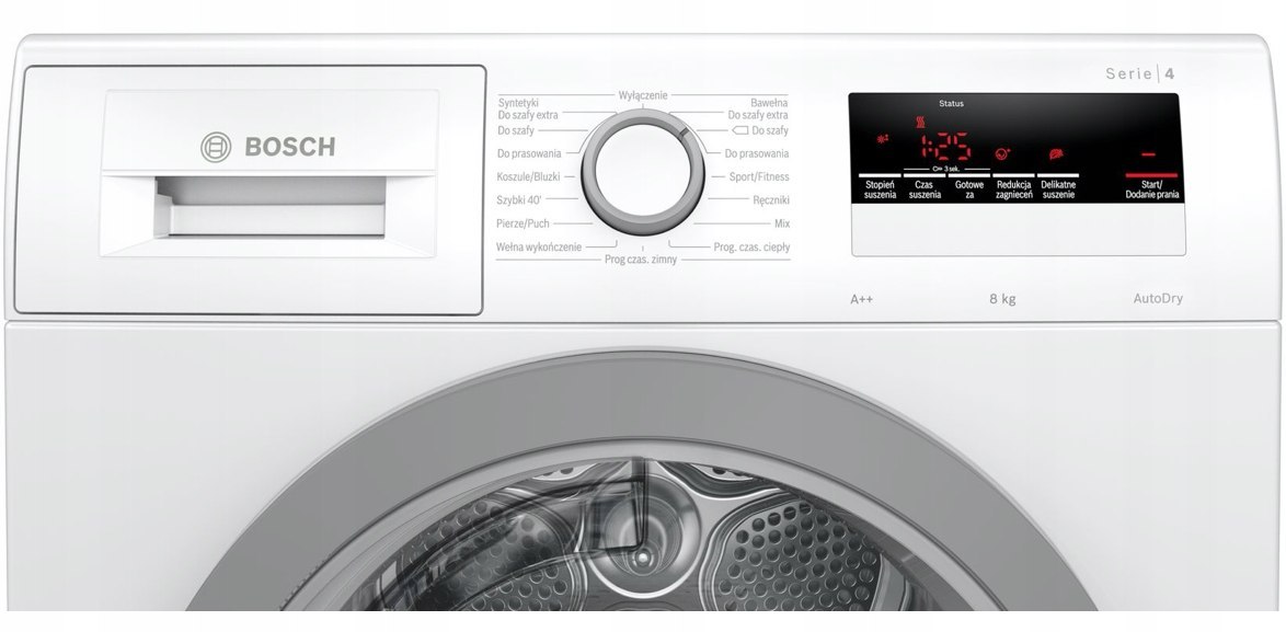 SUSZARKA KONDENSACYJNA BOSCH WTH85V0KPL 8KG SUSZARKA KONDENSACYJNA BOSCH WTH85V0KPL 8KG