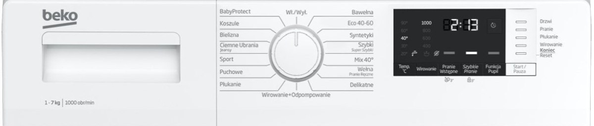 PRALKA BEKO SWRE7512XWW2E 7KG 1000 OBR PRALKA BEKO SWRE7512XWW2E 7KG 1000 OBR