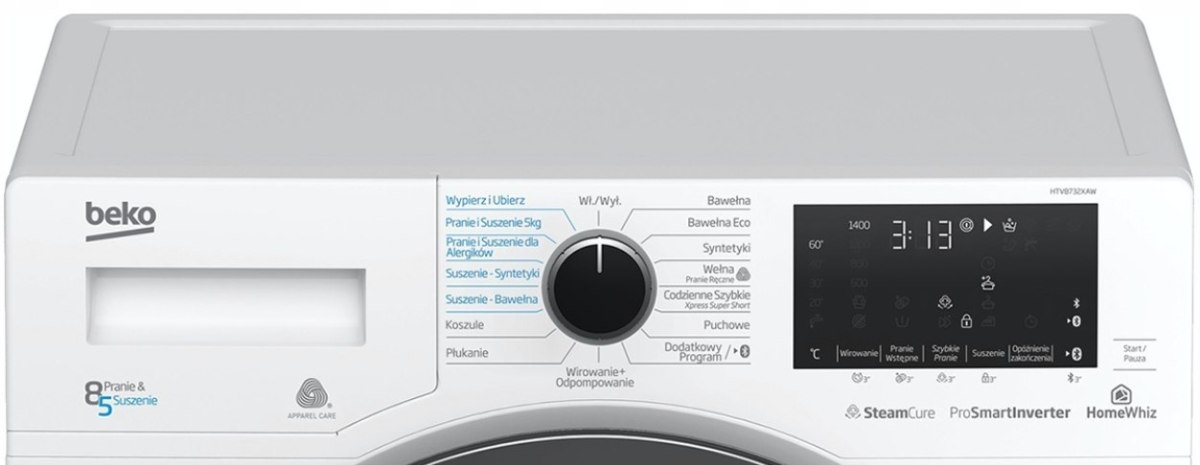 PRALKO SUSZARKA BEKO HTV8732XAW 8/5 KG STEAM WI-FI PRALKO SUSZARKA BEKO HTV8732XAW 8/5 KG STEAM WI-FI