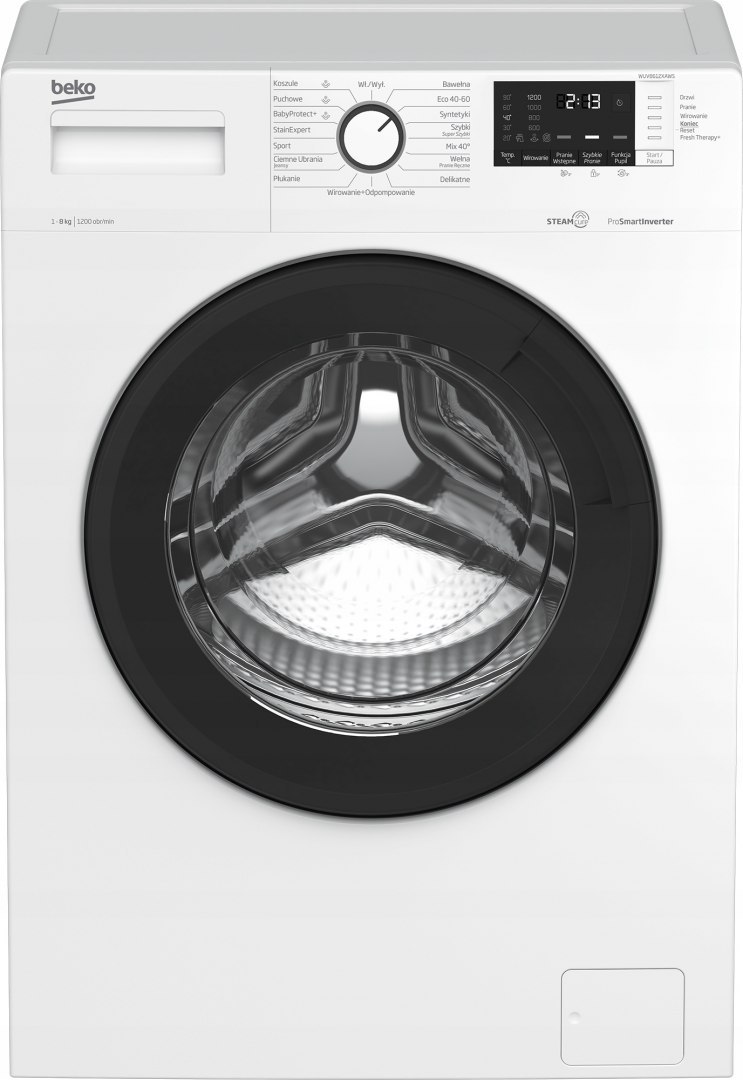 PRALKA BEKO WUV8612XAWS 1200 OBR 8 KG Steam Cure PRALKA BEKO WUV8612XAWS 1200 OBR 8 KG Steam Cure