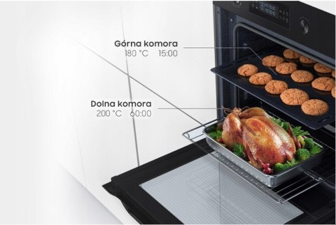 PIEKARNIK ZABUDOWA SAMSUNG NV66M3531BS INOX GRILL