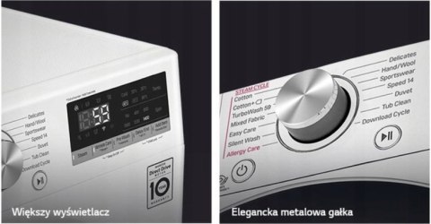 PRALKA LG F4WV509S1E 1400 OBR 9KG Steam Spa Wi-Fi