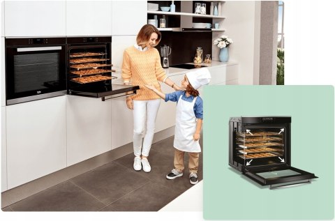 PIEKARNIK DO ZABUDOWY BEKO BVM34500B GRILL Steam