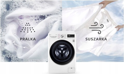 PRALKO SUSZARKA LG F2DV5S8S0 SLIM Wi-Fi Steam Spa