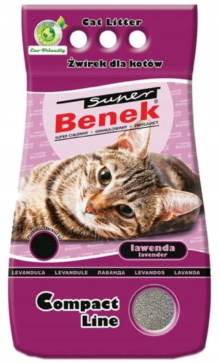 ŻWIREK DLA KOTA BENEK COMPACT 10L LAWENDA