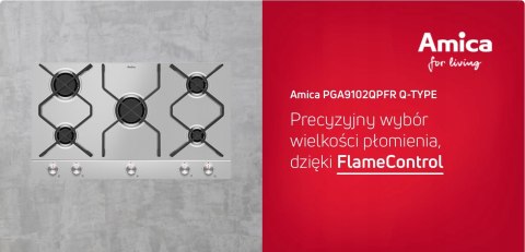 PŁYTA GAZOWA DO ZABUDOWY AMICA PGA9102QPFR INOX