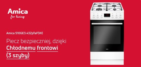 KUCHNIA GAZOWA AMICA 510GE3.43ZpTaF (W) Grill