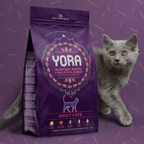 YORA CAT ADULT 1,5KG EKOLOGICZNA KARMA DLA KOTA