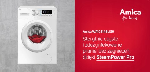 PRALKA AMICA WA1C814BLiSH 8KG 1400 OBR Steam Power