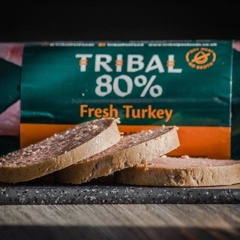 TRIBAL 80% ŚWIEŻY INDYK BEZZBOŻOWA PIES 3 x 750G