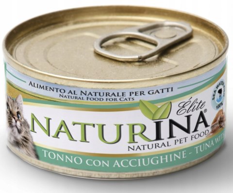 KARMA DLA KOTA NATURINA ELITE WET TUŃCZYK ANCHOIS 4x70g