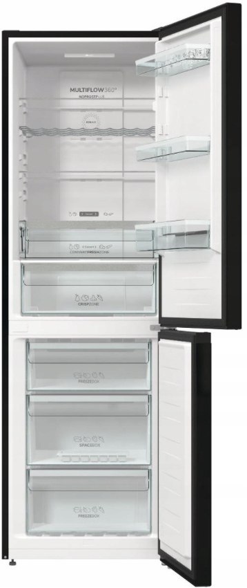 LODÓWKA GORENJE NRK6192ABK4 185CM 302L NO FROST Led