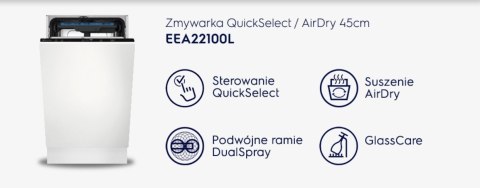 ZMYWARKA DO ZABUDOWY ELECTROLUX EEA22100L Air Dry 45CM