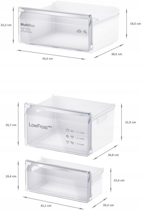 LODÓWKA ZABUDOWA BOSCH KIV87NSF0 Ośw. LED LowFrost