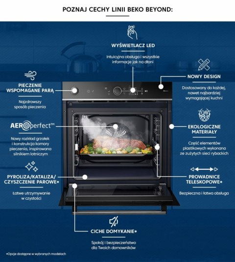 PIEKARNIK BEKO BEYOND BBIS13400XC Steam Grill