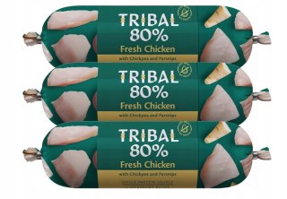 TRIBAL 80% ŚWIEŻY KURCZAK BEZBOŻOWA PIES 3X 300G