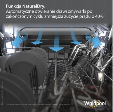 ZMYWARKA WHIRLPOOL W7I HP42 L 9,5 L 15 KPL Natural Dry