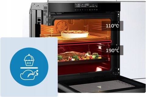 PIEKARNIK BEKO BBVM13400XPS Steam Shine, Pyroliza, Split & Cook, Grill