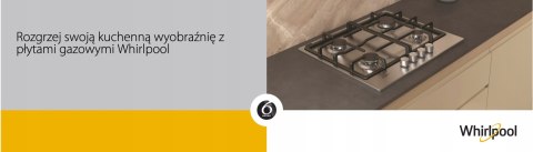 PŁYTA GAZOWA DO ZABUDOWY WHIRLPOOL TGML 660 IX Inox Żeliwny ruszt Zapalarka