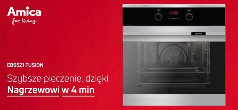 PIEKARNIK DO ZABUDOWY AMICA EB6521 FUSION 65 L Grill, Steam Clean