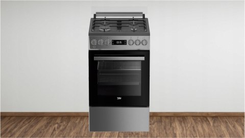 KUCHNIA GAZOWO ELEKTRYCZNA BEKO FSM52339TXDS Steam Shine, Grill