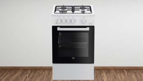 KUCHNIA GAZOWA BEKO FSG52020FW 60 L Zapalarka w pokrętle Emalia łatwoczysz.