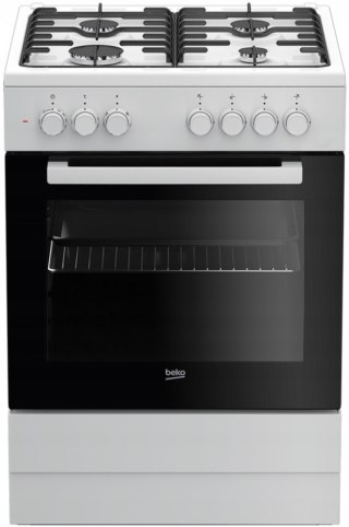 KUCHNIA GAZOWO-ELEKTRYCZNA BEKO FSE62120DW 66 L Steam Shine, Grill