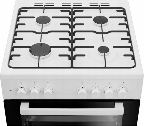 KUCHNIA GAZOWO-ELEKTRYCZNA BEKO FSE62120DW 66 L Steam Shine, Grill