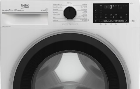 PRALKA BEKO B3WFU57215WPB 7kg 1200obr Inwerter SteamCure z Refreshment WiFi