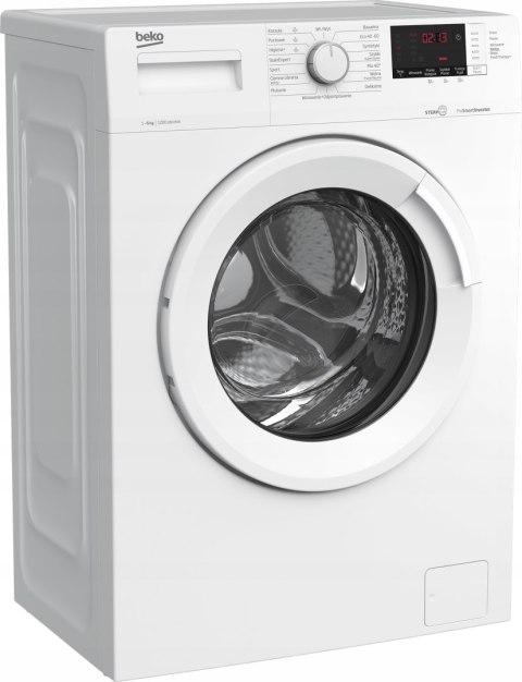 PRALKA BEKO WUE6612WWE 6 kg 1200 obr Inwerter, Steam Cure, Opti Sense